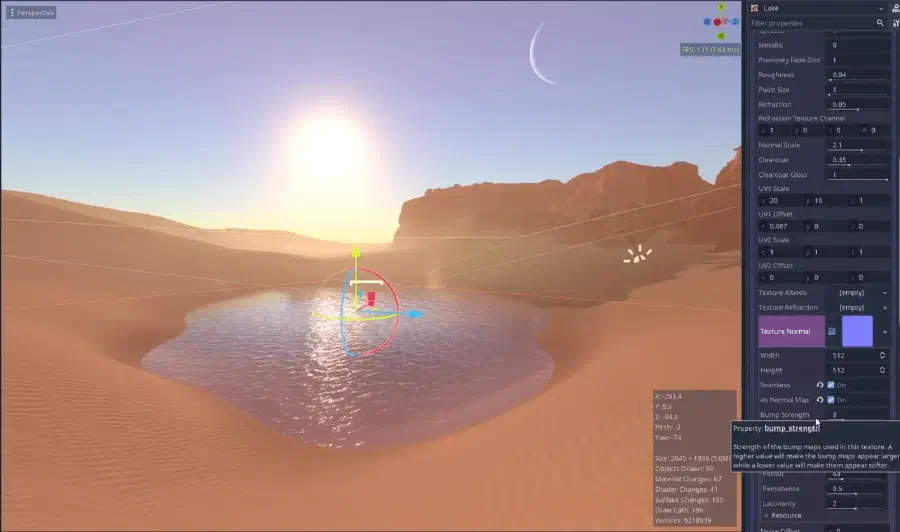 Normal Map Water Reflections